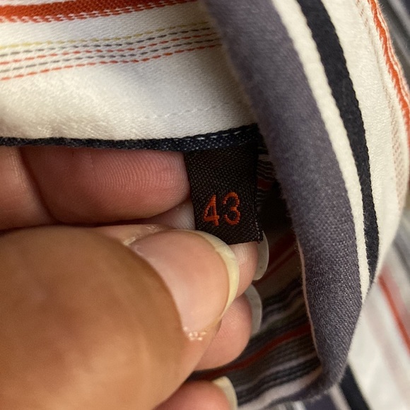 Etro Striped Slim Fit Shirt with Logo and Pegaso - Picture 8 of 9